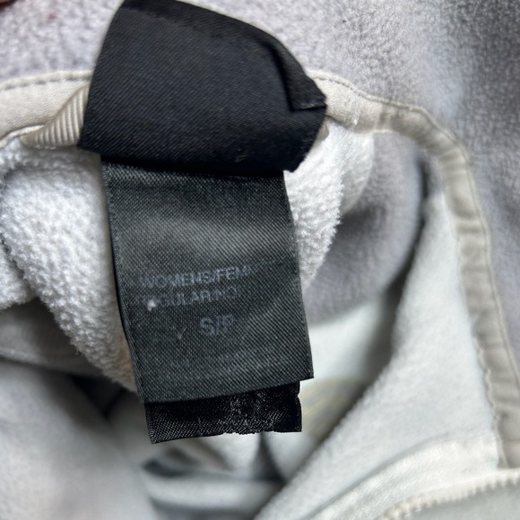 The North Face Womens Full Zip Fleece Jacket Grey Cream Colorblock Size Small - Picture 10 of 10